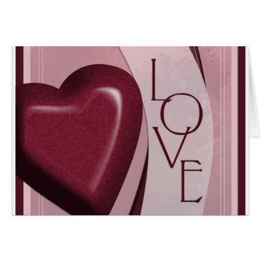 Love Heart card (Voorkant Horizontaal)