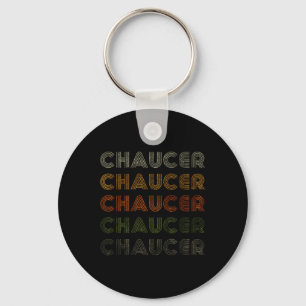 Love Heart Chaucer T-shirt Grunge Style Zwart Sleutelhanger