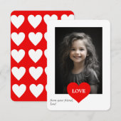 Love Heart Classroom Photo Valentijnsdag Bedankkaart (Voorkant / Achterkant)