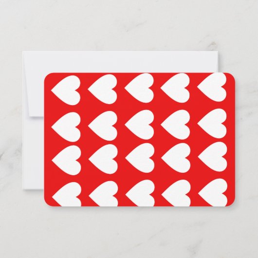 Love Heart Classroom Photo Valentijnsdag Bedankkaart (Achterkant)