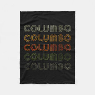 Love Heart Columbo T-shirt Grunge stijl zwart Fleece Deken