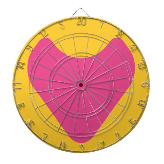 LOVE HEART COMBINATION COLORS BY MASANSER DARTBORD (Voorkant)