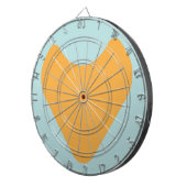 LOVE HEART COMBINATION COLORS BY MASANSER DARTBORD (Voorkant Rechts)