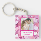 Love Heart Confetti als je Hanger Acryl bent Sleutelhanger (voorkant)
