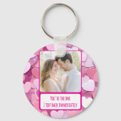 Love Heart Confetti Ik sms terug Sleutelhanger (Voorkant)