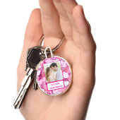 Love Heart Confetti Ik sms terug Sleutelhanger