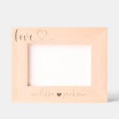 Love Heart Couples Namen Gegraveerde Lijstjes (Voorkant)