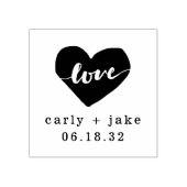 Love Heart Custom Weddenschap Stamp Rubberstempel (Afrduk)