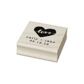 Love Heart Custom Weddenschap Stamp Rubberstempel (Stempel)