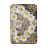 Love Heart Daisies Bath Mat (Voorkant Verticaal)