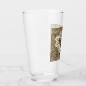 Love Heart Daisies Glas (Rechts)