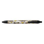 Love Heart Daisies Zwarte Inkt Pen (Achterkant)