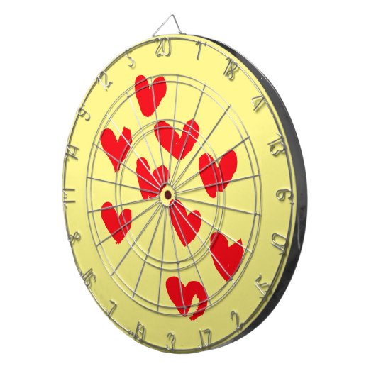 Love Heart Dartboard Dartbord (Voorkant Rechts)
