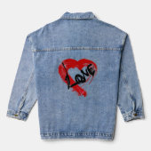 Love Heart Denim Jacket (Achterkant)