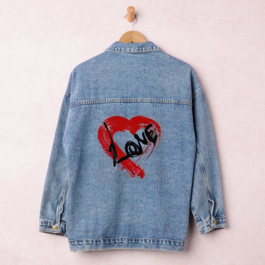 Love Heart Denim Jacket (Hangar)
