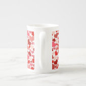 Love Heart Design Porselein Kop (Achterkant)