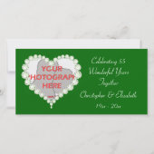 Love Heart Diamond Emerald Jubileum Aankondiging (Voorkant)