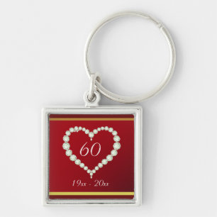 Love Heart Diamond Jubileum Sleutelhanger