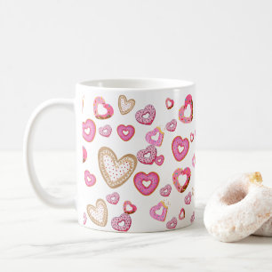 Love Heart Donuts Sweet en Schattige geschenken Koffiemok