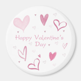 Love Heart Doodle Fridge Magnet