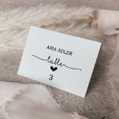 Love Heart Escort Place Cards Kaart