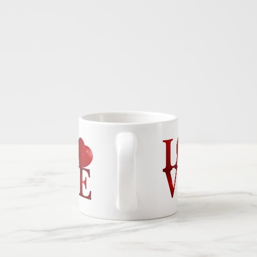 Love Heart Espresso Kop (Achterkant)