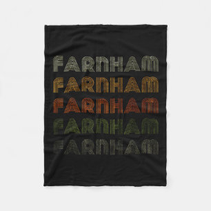 Love Heart Farnham T-shirt Grunge  Style Zwart Fleece Deken