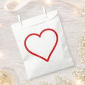 Love - Heart Favor Bag Bedankzakje (Geknipt)