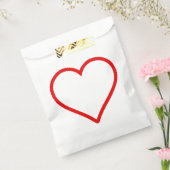 Love - Heart Favor Bag Bedankzakje (Gezegeld)