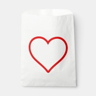 Love - Heart Favor Bag Bedankzakje