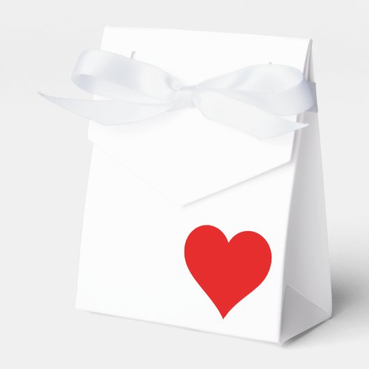 Love - Heart Favor Box Bedankdoosjes (Voorkant Zijde)