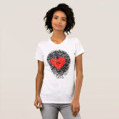 Love Heart Fingerprint T shirt (Voorkant volledig)