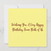 Love Heart Flat Greetings Kaart (Achterkant)