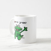 love heart frog koffiemok (Voorkant links)