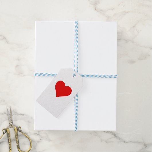 Love - Heart Gift Label Cadeaulabel (Met Touw)