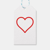 Love - Heart Gift Label Cadeaulabel (Voorkant)