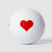 Love - Heart Golf Ball Golfballen (Voorkant)