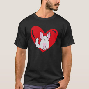 Love Heart Graphic Valentijnsdag Chinchilla Boys T-shirt
