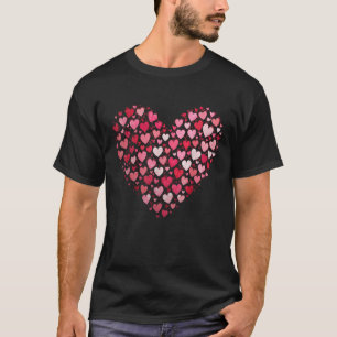 Love Heart Graphic Valentijnsdag Vrouwen Meisjes J T-shirt