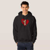 Love Heart Graphic Valentine's Day Chihuahua Boys  Hoodie (Voorkant volledig)