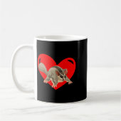 Love Heart Graphic Valentines Day Sugar Glider Bo Koffiemok (Links)
