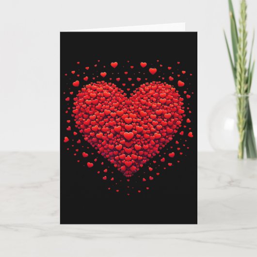Love Heart Graphic Valentine's Day Valentine Women Kaart (Voorkant)