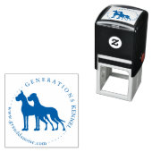 Love Heart Great Dane Stamps Zelfinktende Stempel (In situ)