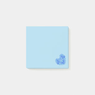 Love Heart Greek Eye Blue Post-it® Notes