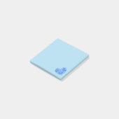 Love Heart Greek Eye Blue Post-it® Notes (Schuin)