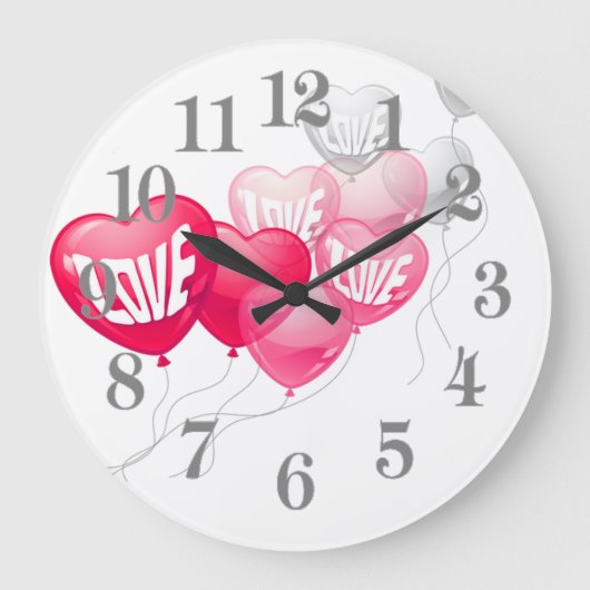 Love Heart Grote Klok (Voorkant)