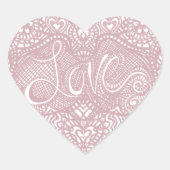 Love Heart Hart Sticker (Voorkant)