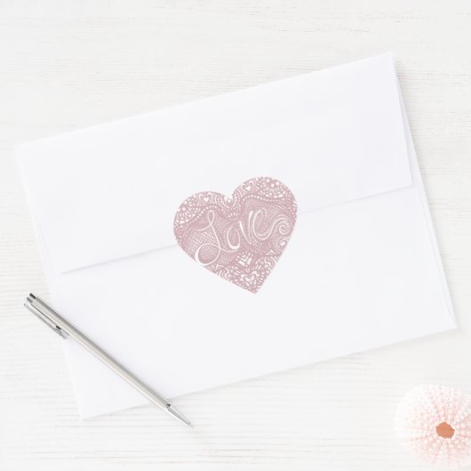 Love Heart Hart Sticker (Envelop)