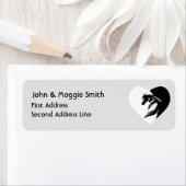 Love Heart Horses Logo Etiket (Insitu)