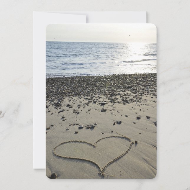 Love Heart in Sand (Voorkant)